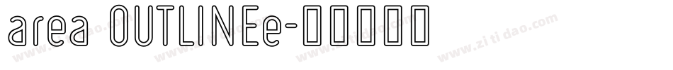 area OUTLINEe字体转换